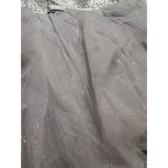Pippa & Julie Silver Tulle Dress Infant Girls Size 18 months Excellent gently us - Picture 5 of 5
